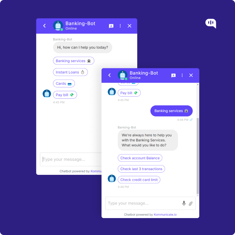 Banking Chatbot Template