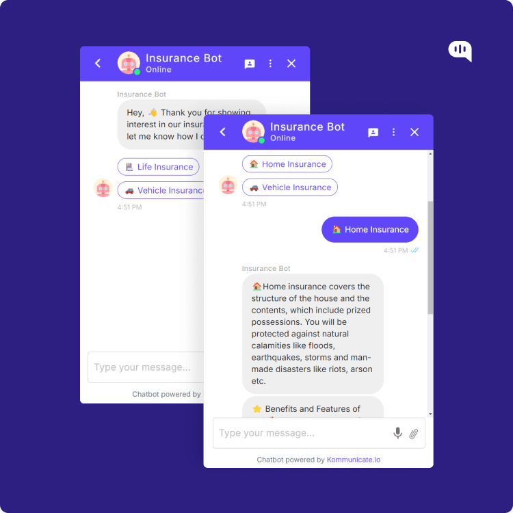 Insurance Chatbot Template