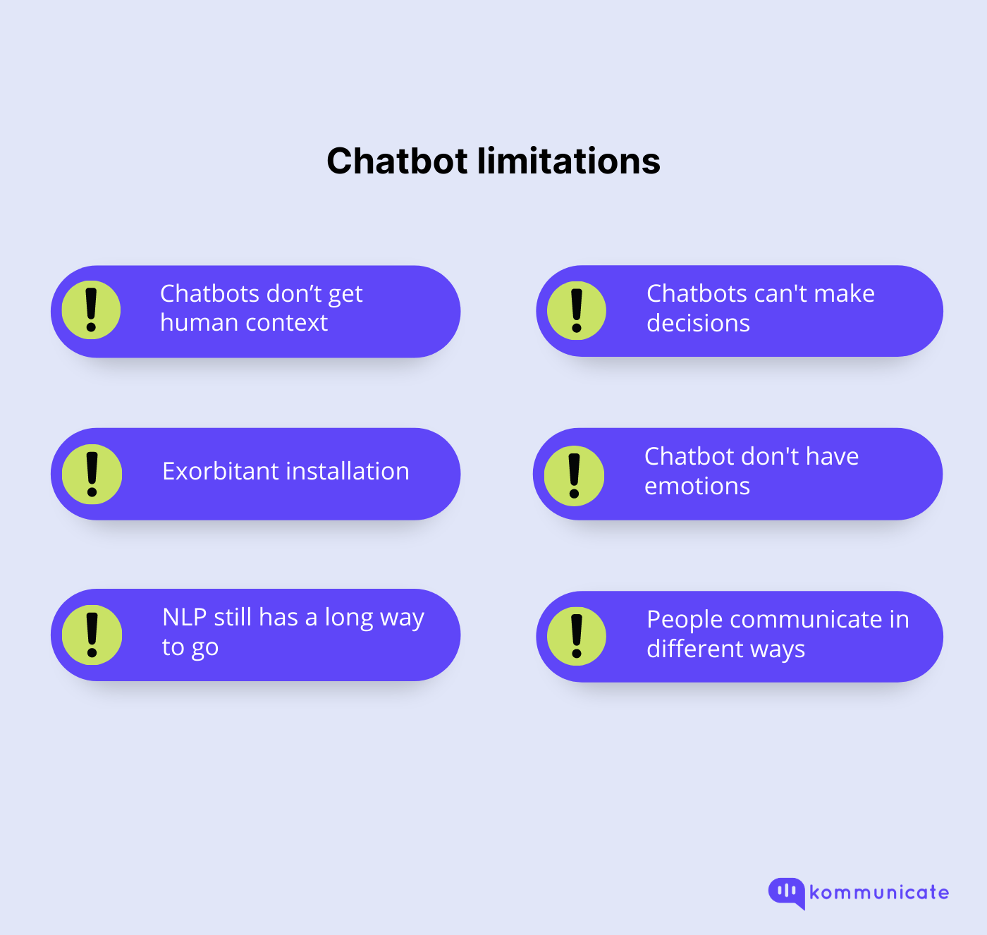 Chatbot limitations