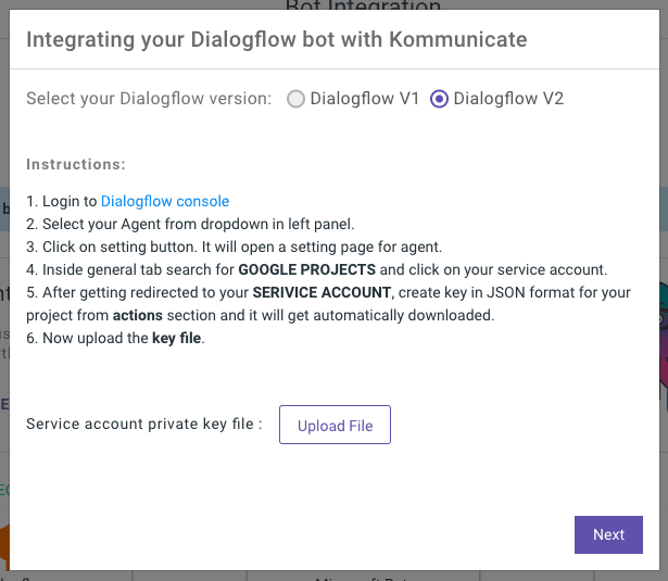 dialogflow translate bot