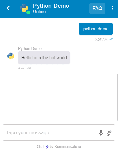use python to make facebook chatbot