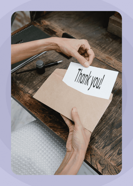 Simple handwritten Thank You text animation for WhatsApp or FB